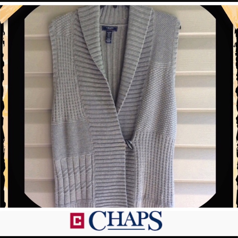 Chaps Sleeveless Sweater Vest sz:XL